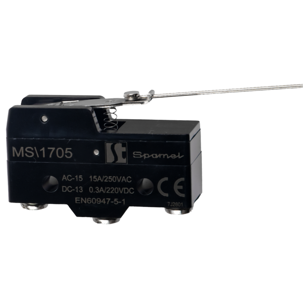 MS\1705 Міні-вимикач важіль тонкодротовий - Зображення виробу 